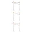 thumbnail image 3 of Decodeary Wedding Arch Drapes Memorable Setting For Big Day Not Easy To Wrinkle Easy Care white 3Set, 3 of 6