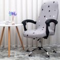 thumbnail image 2 of Housses de Chaise de Bureau Imprimées, Housse de Chaise d'Ordinateur Extensible Housses de Chaise Boss Universelles Style Simplisme Moderne Housse de Chaise Dossier Haut (yujian, Large), 2 of 7