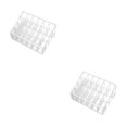 thumbnail image 2 of relayinert Compact Cosmetic Organizer Box For Efficient Space Utilization White Multiple 24 grid small size 2Set, 2 of 6
