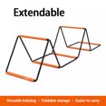 thumbnail image 3 of ZLight Échelle d'Agilité Pliable, Jeu de Pieds, Libère le Potentiel d'Agilité, Entraînement de Football, Échelle d'Agilité pour le Football, Noir+orange, 8 Compartiments, 3 of 6