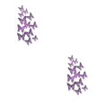 thumbnail image 4 of relayinert Decorative Butterflies Wall Stickers - Beautiful Addition To Home Multiple LK12 Purple 2Set, 4 of 6