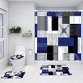 thumbnail image 1 of Shower Curtain Set Toilet Bathroom Three Piece Set Under $25 Dusknt, 1 of 4
