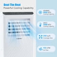 thumbnail image 4 of Costway 8000 BTU Portable Air Conditioner 3 -in-1 Air Cooler Dehumidifier Fan 24H Timer 5000 BTU(8000BTU ASHRAE), 4 of 10