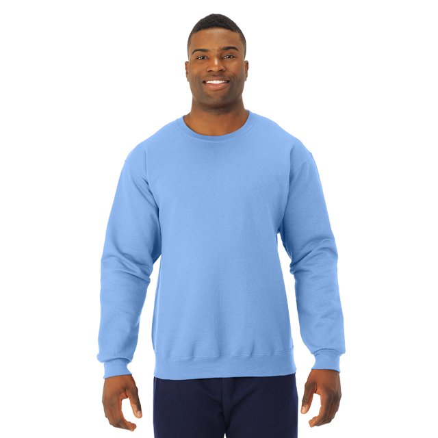 Jerzees Chandail à Col Rond NuBlend pour Adulte, TG, Bleu Pâle