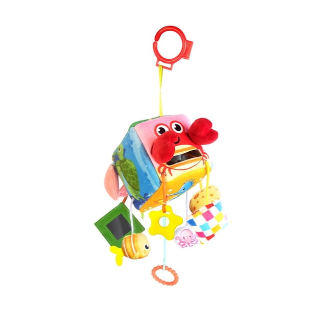 Siruishop Nursery Crib Mobile Pull String Activity Toy for Baby Shower Travel Style C
