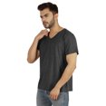 thumbnail image 2 of Inkmeso Men's V-neck Basic Tshirt Short Sleeve Solid Regular Fit Cotton Tee, 2 of 7