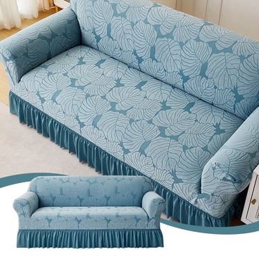 Boovnll Housse de Canapé Réversible pour Coussin Housse de Canapé Sofa pour Chiens Protège-Meubles Résistant à l'Eau avec Bâtons en Mousse Sangles Élastiques pour Animaux Chats
