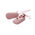thumbnail image 2 of goowrom Kids Princess Shoes, Solid Color Soft Sole Footwear Walking Shoes with Ribbon for Spring Summer, Beige/Pink/Golden, 2 of 8