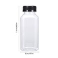 thumbnail image 3 of Plastic Juice Bottles with Lids, Reusable Clear Beverage Containers for Water, Tea, Milk, Fridge Storage, 3 of 6