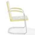 thumbnail image 3 of Crosley Chaise de Patio en Métal Azalée en Jaune et Blanc (Lot de 2), 3 of 10
