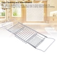 thumbnail image 3 of Stainless Steel Bathtub Tray, Adjustable Length Shower Caddy Organizer, Sturdy 63.5 to 97.5cm Bath Tray for Spa Essentials Storage, 3 of 7