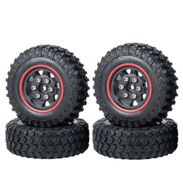 Lot de 4 Jantes à 1:24 à Verrouillage par Billes pour Axial SCX24 90081 00001 00002 Accessoires