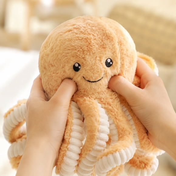 EQWLJWE Plush Toys Stuffed Animals,Adorable Fluffy Plush Stuffed Animal,Colorful Toy Armed Jellyfish Soft Stuffed Baby Soft Doll Gift