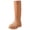 Brown, variant on Women Stylish Rain Boots Waterproof Rubber Boots Durable Slip Resistant Muck Boots Tall Water Fishing Shoes Comfort Knee High Work Outdoor Gardening Farming