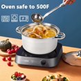 thumbnail image 4 of Ensemble de Casseroles en Acier Inoxydable 7 Pcs, Casseroles et Poêles, Comprenant Casserole, Marmite, Marmite, Casserole à Soupe et Couvercle en Verre Respirant, Compatible avec Toutes les Cuisinières, Lave-Vaisselle et Four, 4 of 7