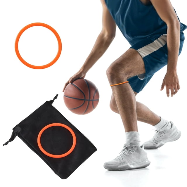 1 Pce/2 Pcs Patelle Fine avec Bande de Force au Genou pour Basketball, Coussin de Course en Silicone, Protection Élastique