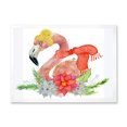 thumbnail image 3 of Designart Lama de Noël Prêt pour le Père Noël II Art Mural Tropical Encadré, 3 of 4