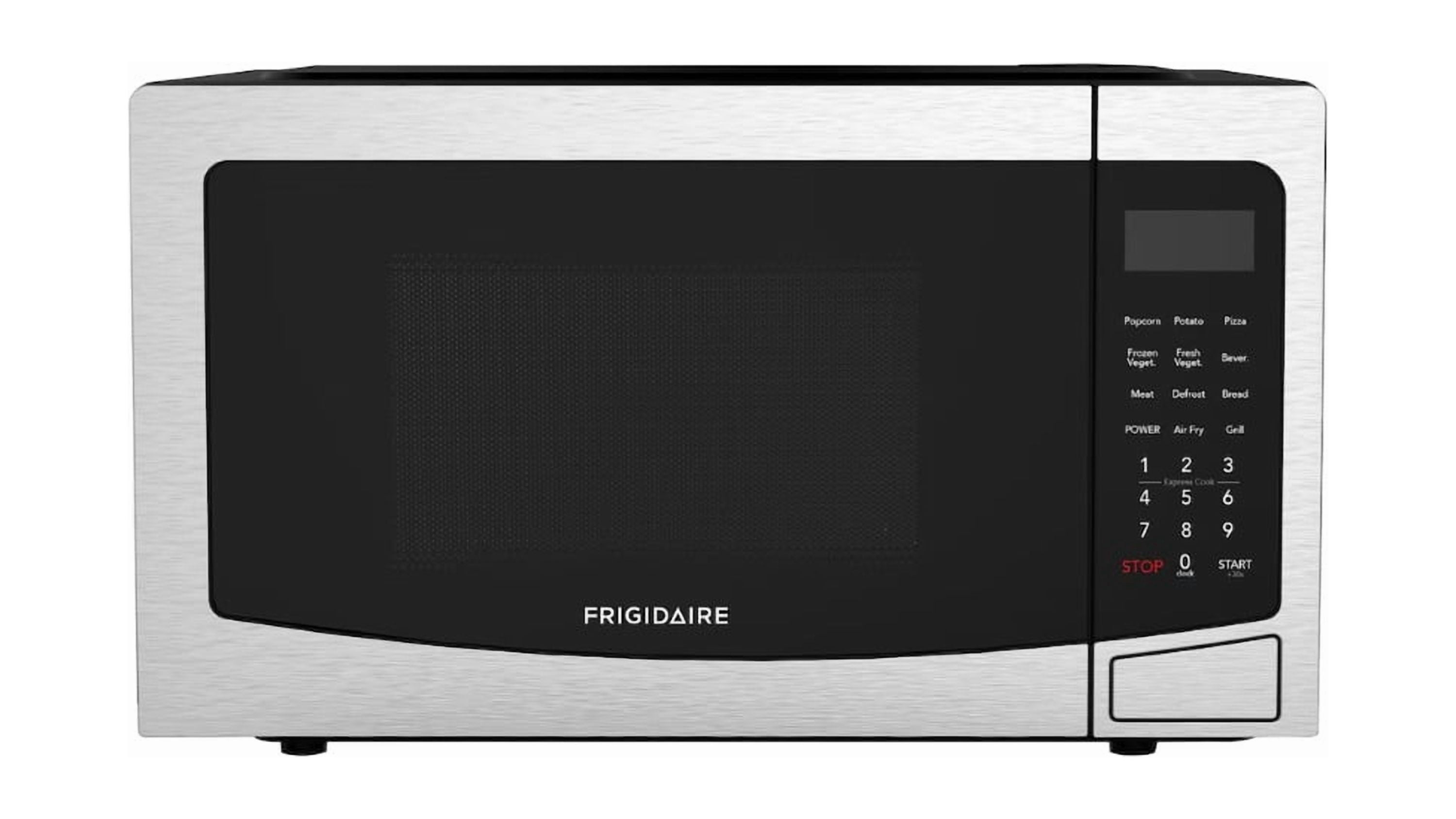 Open Box – Frigidaire EMW1220-B 3-in-1 Countertop Microwave with Convection & Air Fry (1.1 cu. ft, Stainless Steel)
