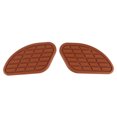 thumbnail image 2 of Motorcycle Fuel Tank Traction Pad Protector, Pair of Universal Motorcycle Rubber Tank Pad Side Gas Panels Knee Grip Protector Vintage Universal Knee Grip Decals for Knee Protect, 2 of 7