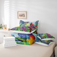 thumbnail image 4 of 7 Piece Cardinal Bird Comforter Set Hummingbird Floral Bedding Set Full Rustic Iris Flowers Bed In A Bag Country Farmhouse Bedding Set With Comforter, Sheets, Pillowcase & Covers, 4 of 5