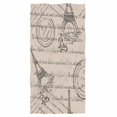 thumbnail image 2 of Serviettes à Main Tour Eiffel Motif Tampons Rétro Serviette Paris Ultra Douce Très Absorbante Serviette de Salle de Bain Multifonction pour Main, Visage, Gym, Sports et Spa Décoration Maison, 16x30 Po, 2 of 4