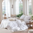 thumbnail image 3 of Bedding Duvet Cover Set Washed Cotton Linen Like Textu Breathable Durable Soft Comfy (Tannish Linen Grey Queen), 3 of 7