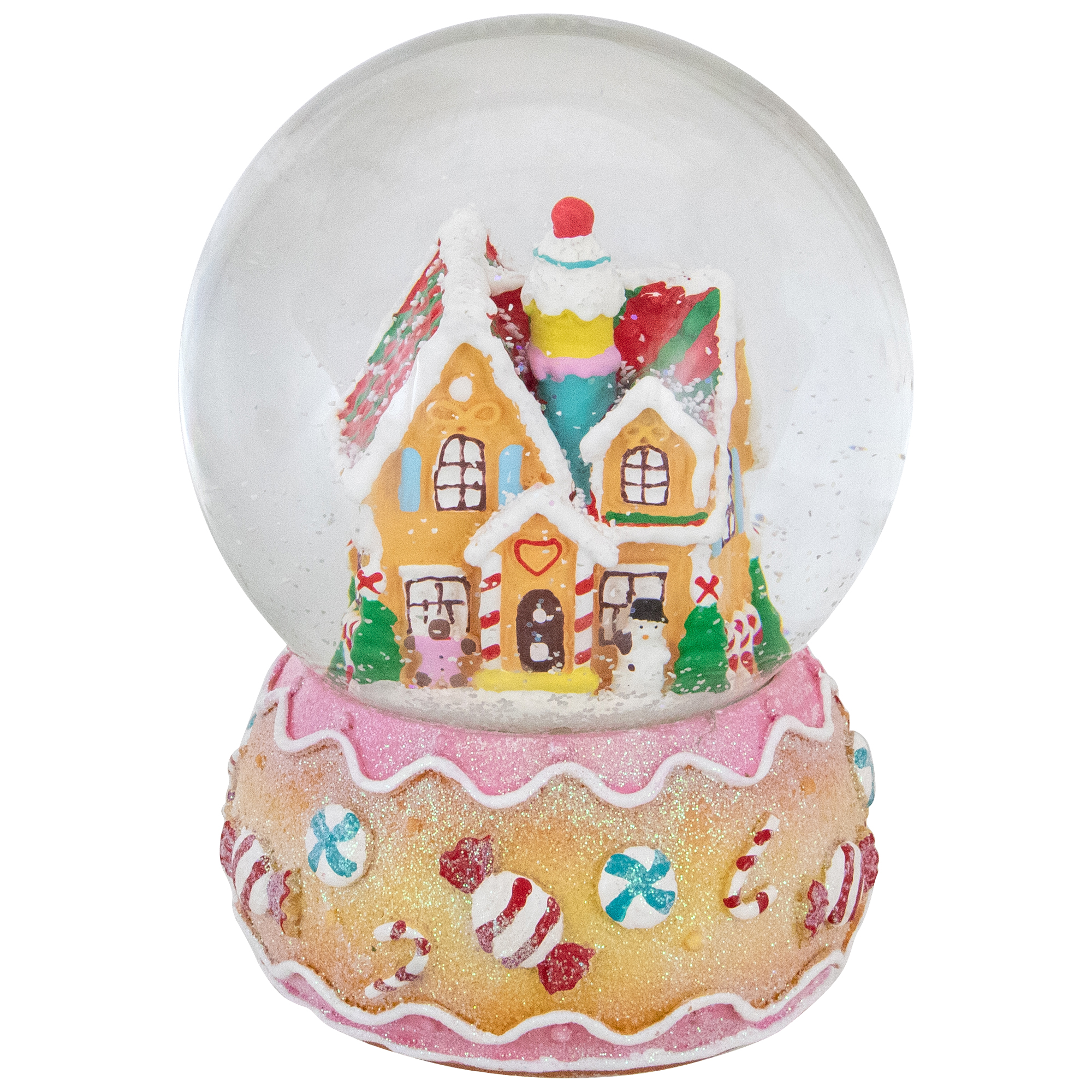 Northlight Gingerbread House Boule à Neige Musicale de Noël - 6,5 Pouces