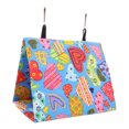 thumbnail image 3 of Bird Hanging Tent, Colorful Parrots House Bed Triangular  For Cockatiel For Pet Cage 17x11x15cm, 3 of 8
