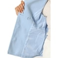 thumbnail image 5 of INSPIRE CHIC Caban à Revers Cranté à Double Boutonnage pour Femme Bleu Pâle TP, 5 of 5
