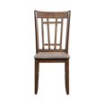 thumbnail image 2 of Liberty Furniture Santa Rosa Lattice Back Side Chair, Antique Honey and Textured Linen (Set of 2), 2 of 8