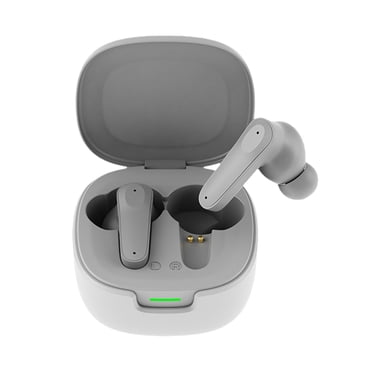 Grey Smart Translator Earbuds With 32 Languages Real Time Translation Bluetooth 5.4 For Travelers Business People