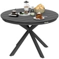thumbnail image 1 of Outsunny Table à Manger d'Extérieur de 46,5 Pouces, Table à Manger de Patio, Noir, 1 of 10