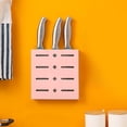 thumbnail image 4 of Qonioi Plastic Knife Organizer, Wall Mounted Kitchen Knife Rack, Modular ABS Storage Holder for Household Perforated Knives, 4 of 6