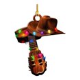 thumbnail image 2 of YAOMOBB Christmas Tree Decoration Creative Cowboy Themed Hat Xmas Tree Pendant Wild West Car Rear View Mirror Hanging, 2 of 7