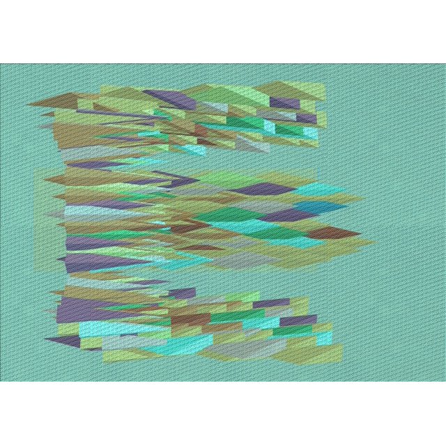Ahgly Company Machine Washable Indoor Rectangle Transitional Turquoise Green Area Rugs, 8' x 12'