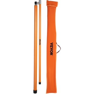 VEVOR Bâton de Mesure de Hauteur de Charge, Bâton de Hauteur de Camion en Fibre de Verre Robuste de 20 Pieds' avec Poteau Réglable, Bâton de Mesure de Hauteur de Camion Non Conductif avec Sac de Transport, Bâton de Hauteur pour Camions, Transporteurs de Voitures