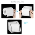 thumbnail image 3 of Miangastore BESTOMZ 10PCS Toilet Paper Roller Fit-All Style Plastic Spring Loaded White Toilet Paper Roller Bathroom Paper Holder Replacement, 3 of 8