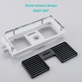thumbnail image 4 of MesaSe Shower Shelf Multifunctional No Drilling Adjustable Height Practical Hook Design Space-saving Draining Wall Mount Shower Storage Rack Tray Holder Organiser Bathroom Accessories, 4 of 8