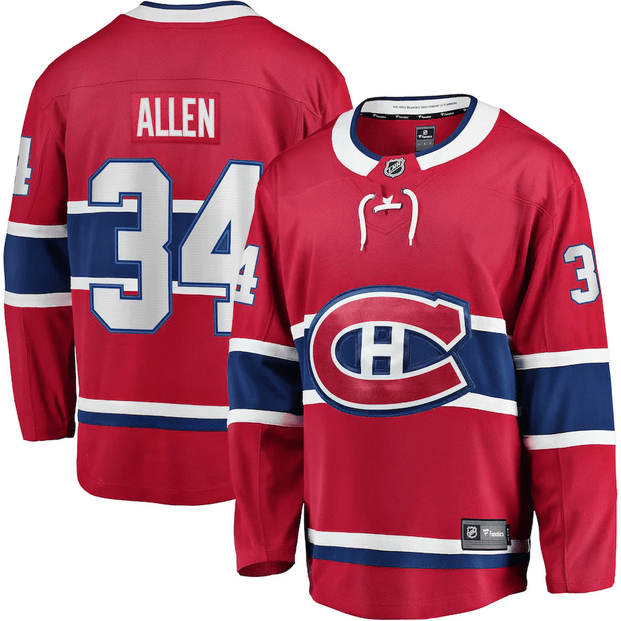 Jake Allen Montreal Canadiens NHL Fanatics Breakaway Home Jersey, Small