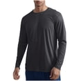 thumbnail image 1 of zfhfof Men's Sun Protection Athletic Shirts Long Sleeve Rash Guard Swim T-Shirts Lightweight Quick Dry Fishing Running Workout Shirts, 1 of 8