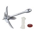 thumbnail image 1 of 0.7/1.5KG Boat Anchor With 65ft Marine Rope And Buoy Anchor Marine Anchor For Canoes Paddle Boards ,Long Lasting, 1 of 4