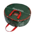 thumbnail image 2 of Amzcrzy Storage and Organization Resin Storage Bag 60Cm Round-Layer Cover Storage Bag Christmas Wreath Storage Bag Home Storage Organization and Storage Storage Container Storage Bins, 2 of 2