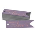 thumbnail image 1 of Inkdotpot Pack Of 100 Real Rose Gold Foil Paper Tags Made With Love Text Favor Hang Tags, 1 of 6