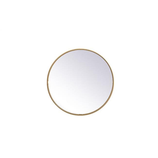 Elegant Decor MR4821BR Miroir Rond Cadre en Métal 21 Po, Laiton