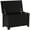 Black, variant on HOMCOM Storage Chest with 2 Safety Hinges and Flip Lid, White