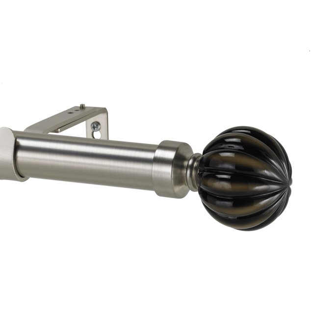 Tringle à Rideaux en Acier Inoxydable, Boule en Céramique 96 Po, Sans Télescope