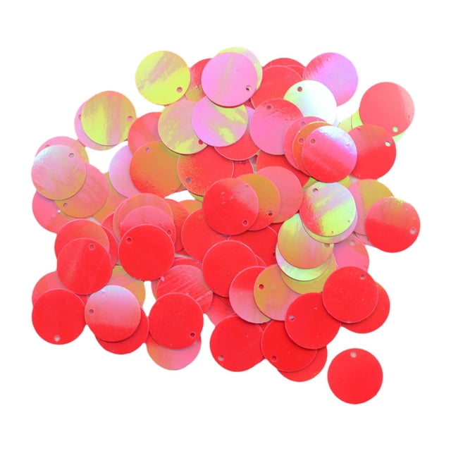 yuksok 130 Pieces Round Loose Sequins 16mm for Jewelry Making Garment Wedding
