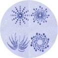 thumbnail image 1 of Ahgly Company Tapis d'Intérieur Lavable en Machine Carré Lavande Bleu, 3 Pieds Carré, 1 of 7