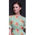 thumbnail image 4 of Bimba Robe Longue pour Femmes en Rayonne à Feuilles et Fleurs, Style Bohème, Plage, Cocktail, Fête, Maxi, Fendue - XX-Grand, 4 of 6