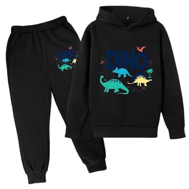 PMVFHDE Boys School Outfits Autumn And Winter Children's Hoodie Pullover Set Popular Printed Hoodie Set On Underwear Casual Cute Printed Long Sleeve White,3-4 Years